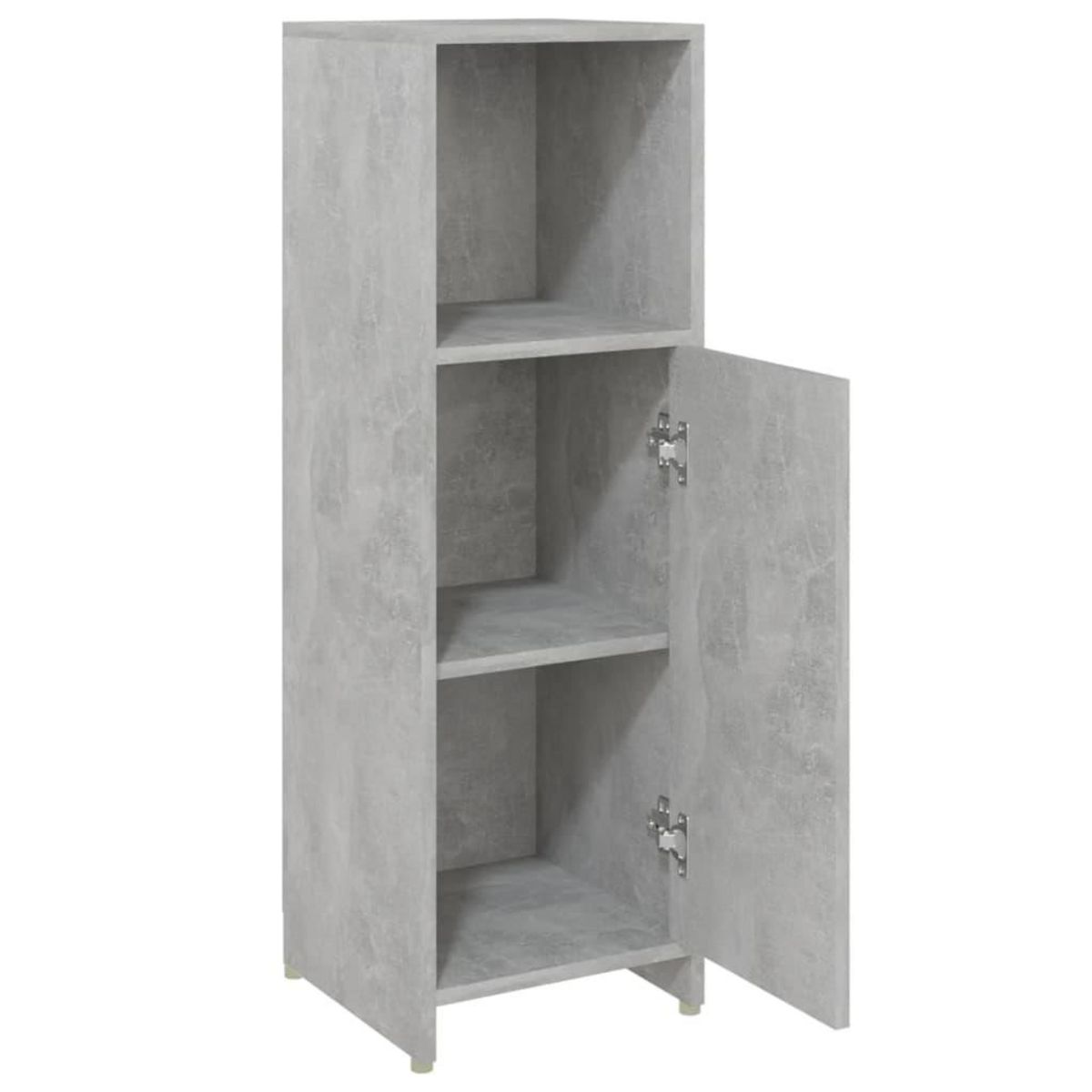 VIDAXL Armoire de salle de bain Gris beton 30x30x95 cm Bois ingenierie