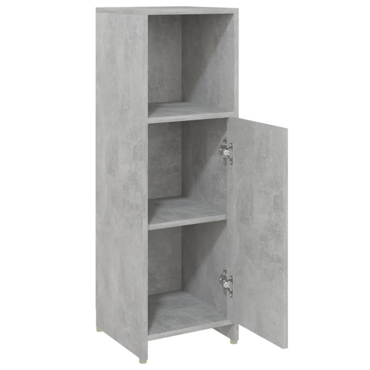 VIDAXL Armoire de salle de bain Gris beton 30x30x95 cm Bois ingenierie