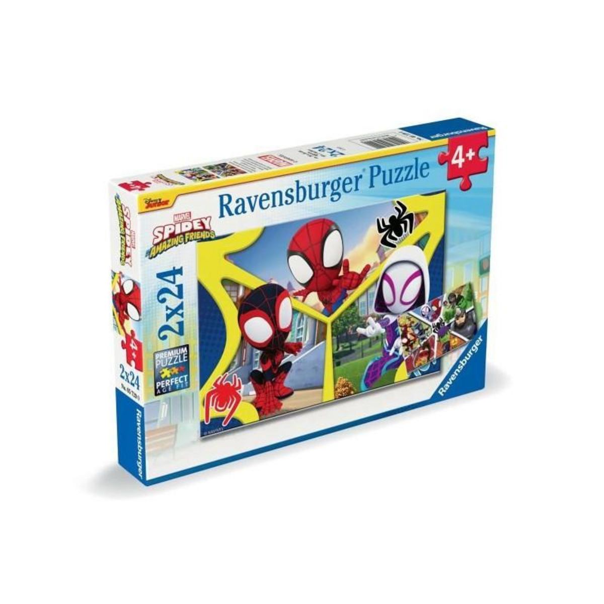 RAVENSBURGER Puzzles 2x24 p - les aventures de Spidey et ses amis