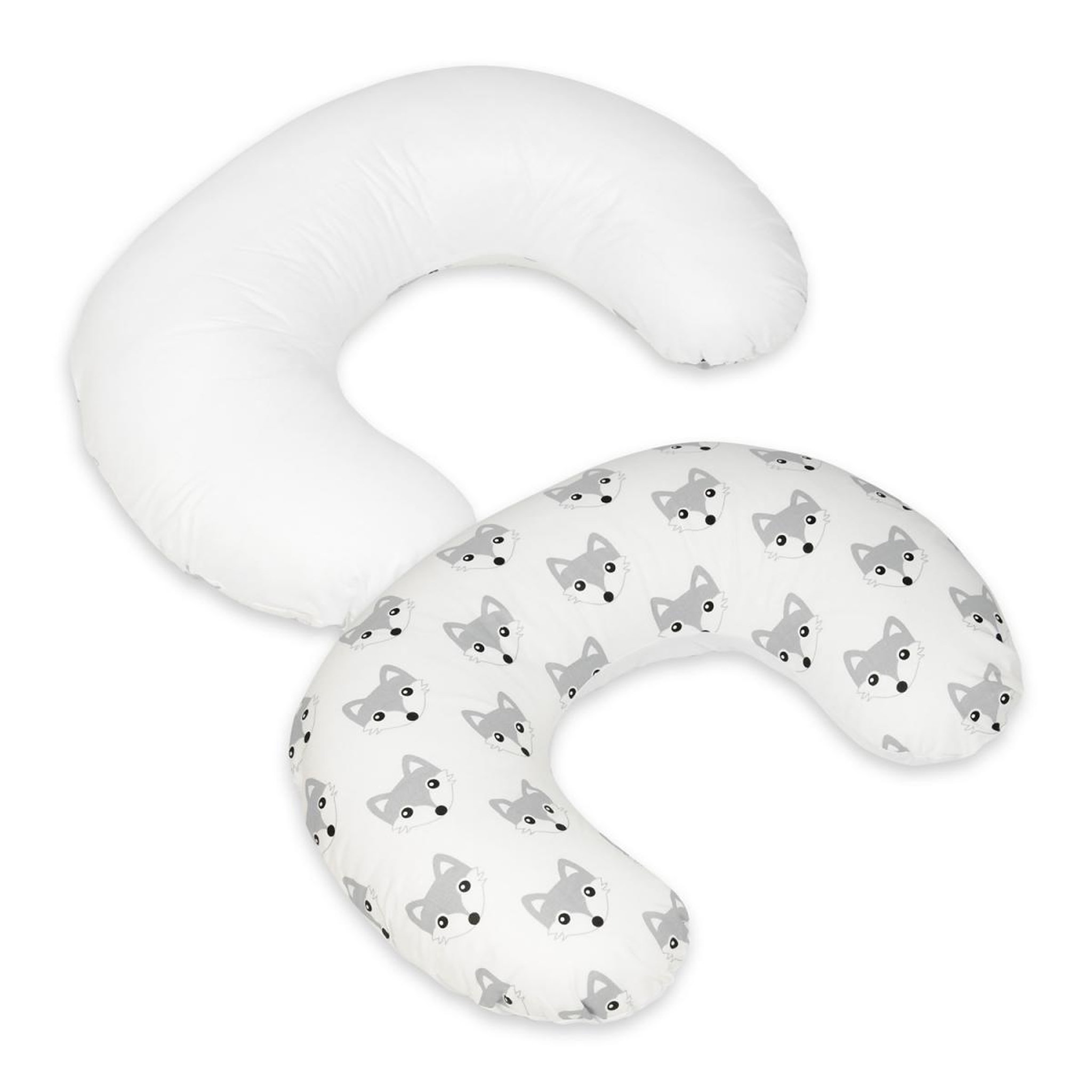 VELINDA Coussin appui-tête Renards – blanc