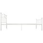 Voir la diapositive 4 : VIDAXL Cadre de lit Blanc Metal 120 x 200 cm