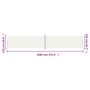 Voir la diapositive 6 : VIDAXL Auvent lateral retractable Creme 220x1200 cm