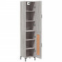 Voir la diapositive 4 : VIDAXL Buffet haut Sonoma gris 34,5x34x180 cm Bois d'ingenierie