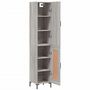 Voir la diapositive 4 : VIDAXL Buffet haut Sonoma gris 34,5x34x180 cm Bois d'ingenierie