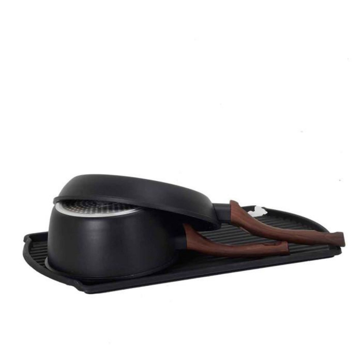 Paris Prix Égouttoir à Vaisselle Design  Compact  47cm Noir