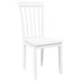 Voir la diapositive 4 : VIDAXL Chaises a manger 2 pcs blanc bois massif caoutchouc