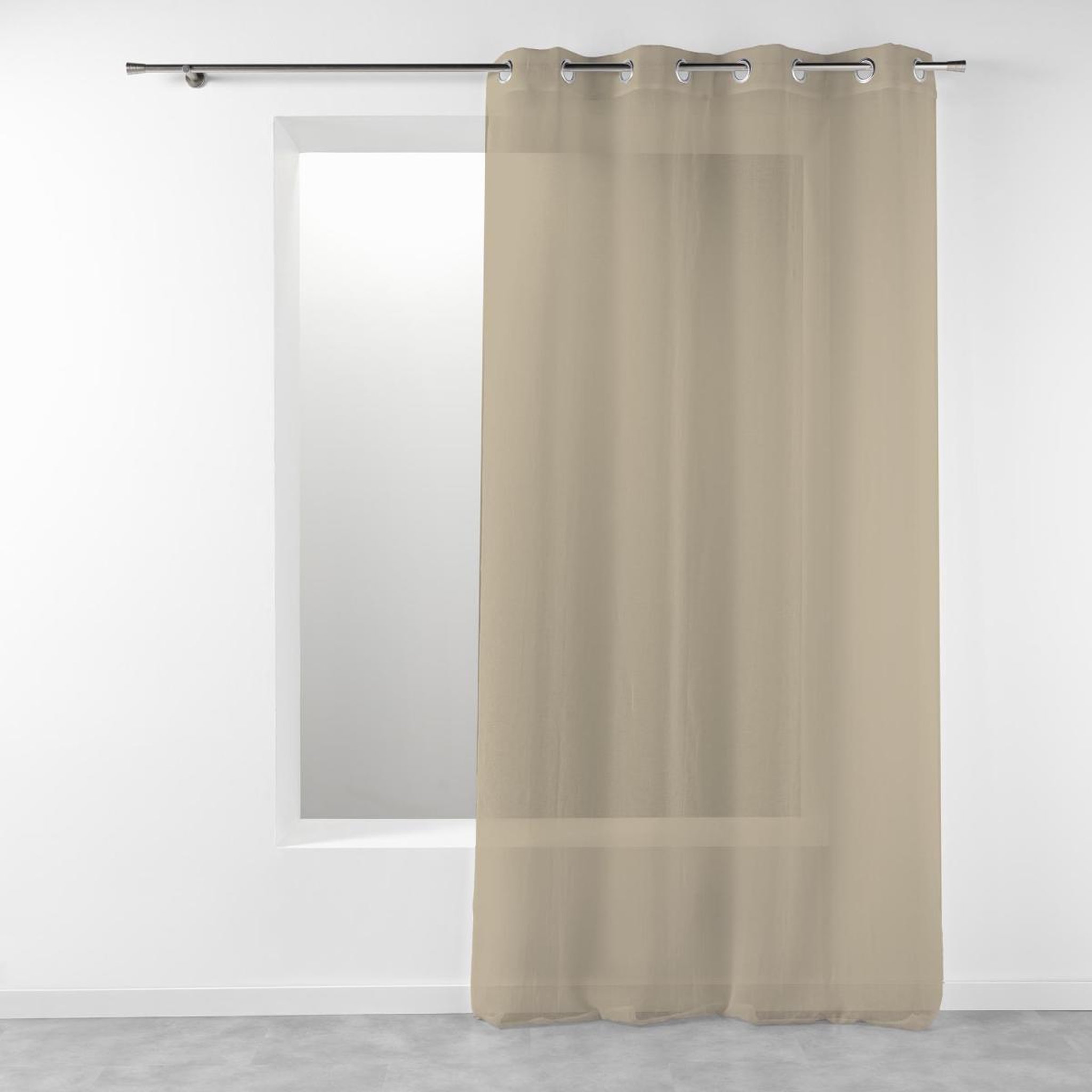 Douceur d'Intérieur Rideau voilage étamine  telma  140x280cm lin