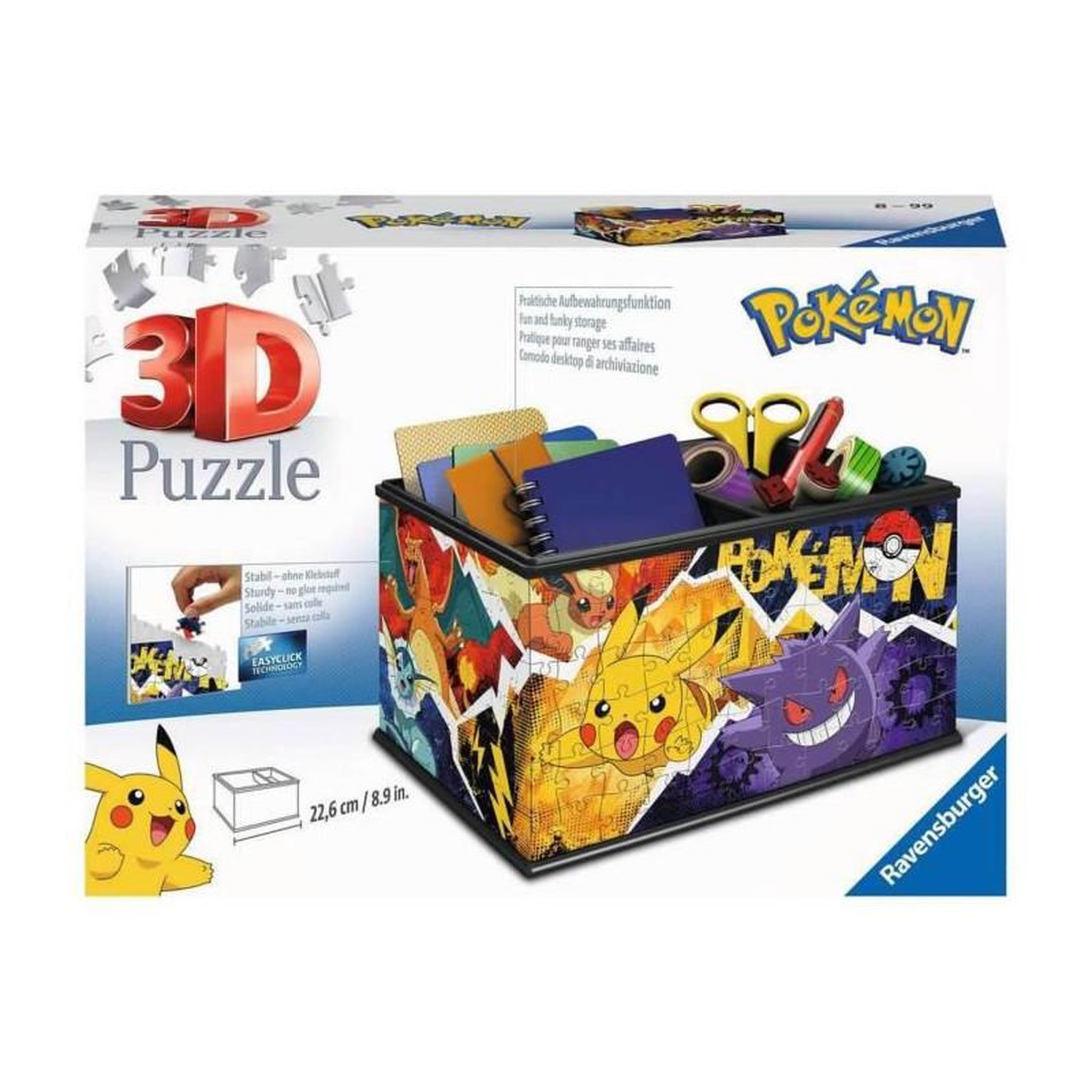 Voir la diapositive 2 : RAVENSBURGER Puzzle 3D boîte de rangement – Pokémon – Puzzle enfant – Ravensburger