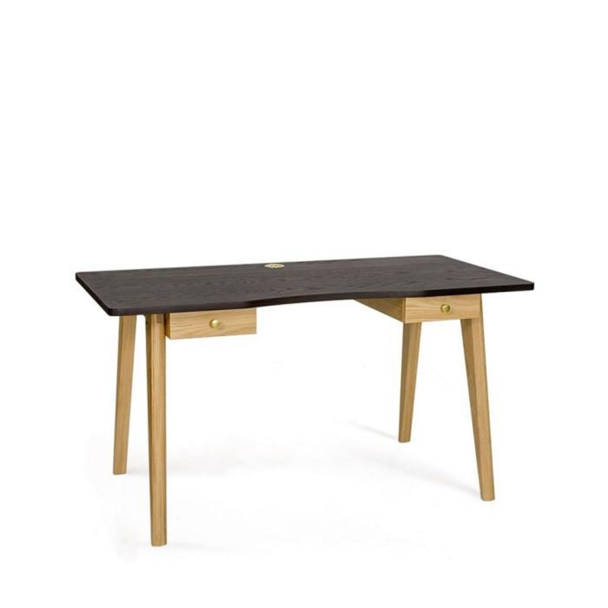 Paris Prix Bureau Design 2 Tiroirs  Nice  140cm Chêne & Noir