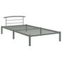 Voir la diapositive 2 : VIDAXL Cadre de lit Gris Metal 100 x 200 cm