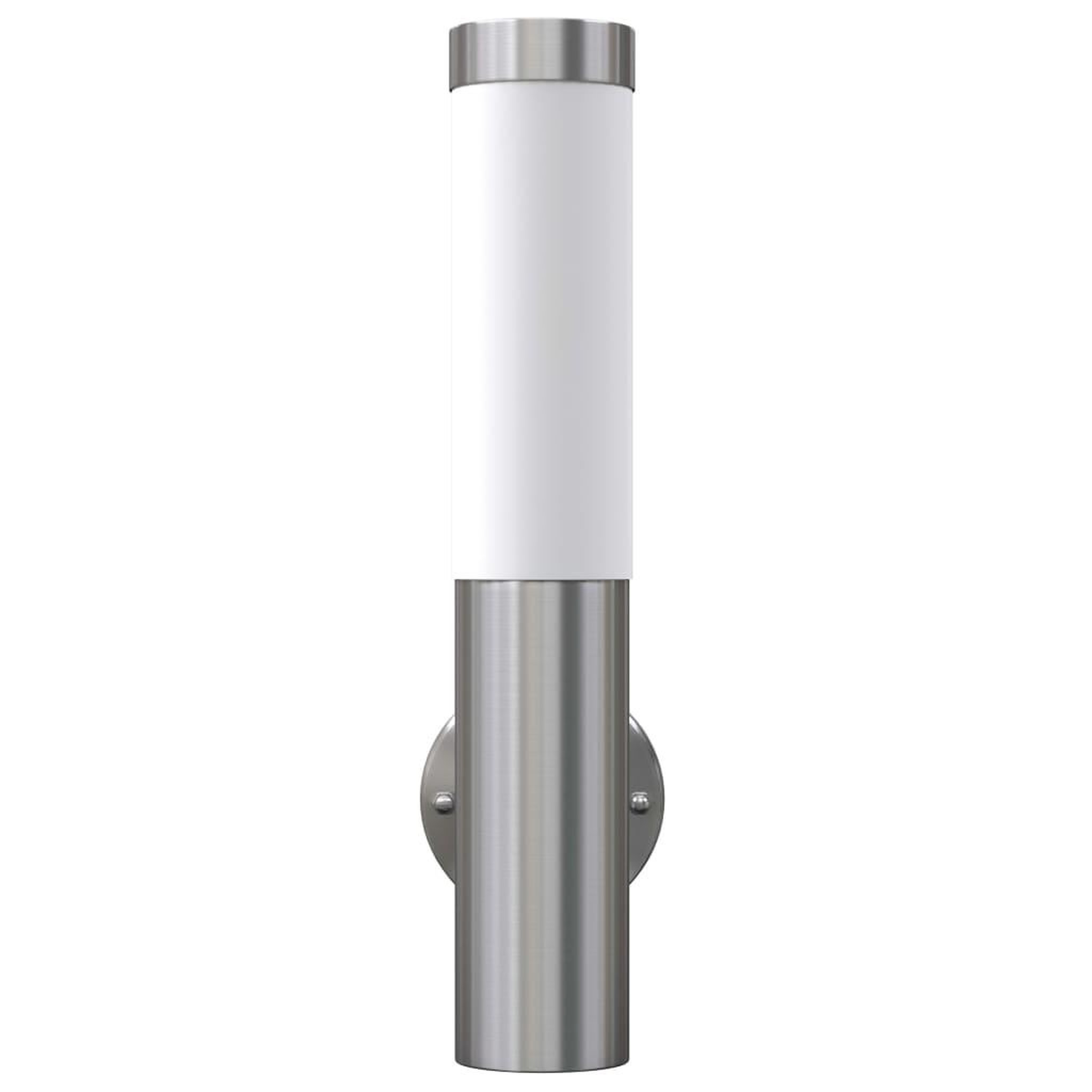 Voir la diapositive 4 : VIDAXL 2 appliques murales cylindriques en acier inoxydable