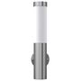 Voir la diapositive 4 : VIDAXL 2 appliques murales cylindriques en acier inoxydable