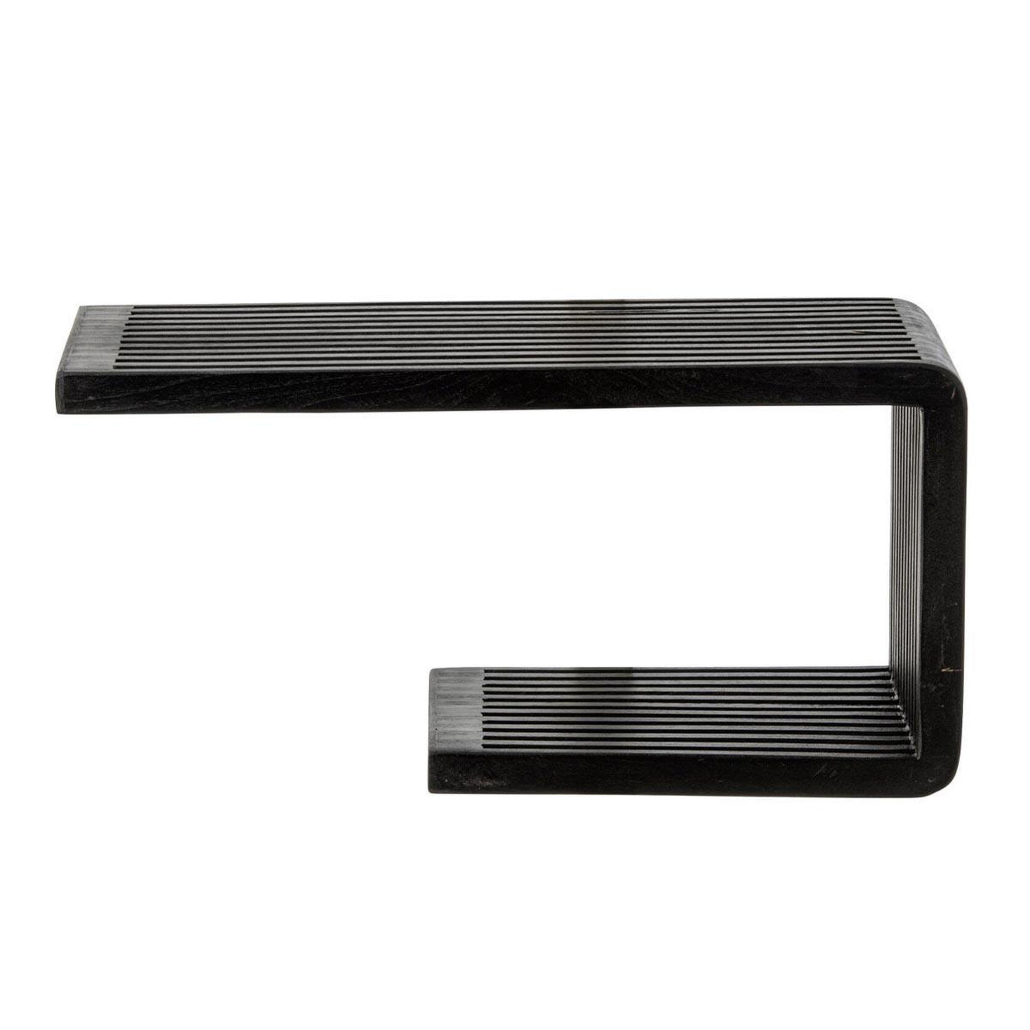 J-LINE Étagère murale en bois  lars  50cm noir