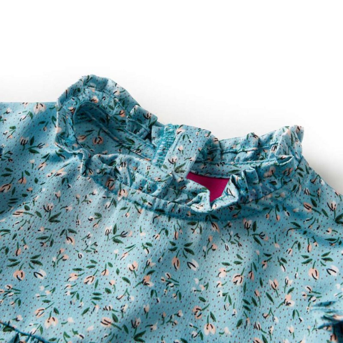 VIDAXL Robe enfants à manches longues bleu 116