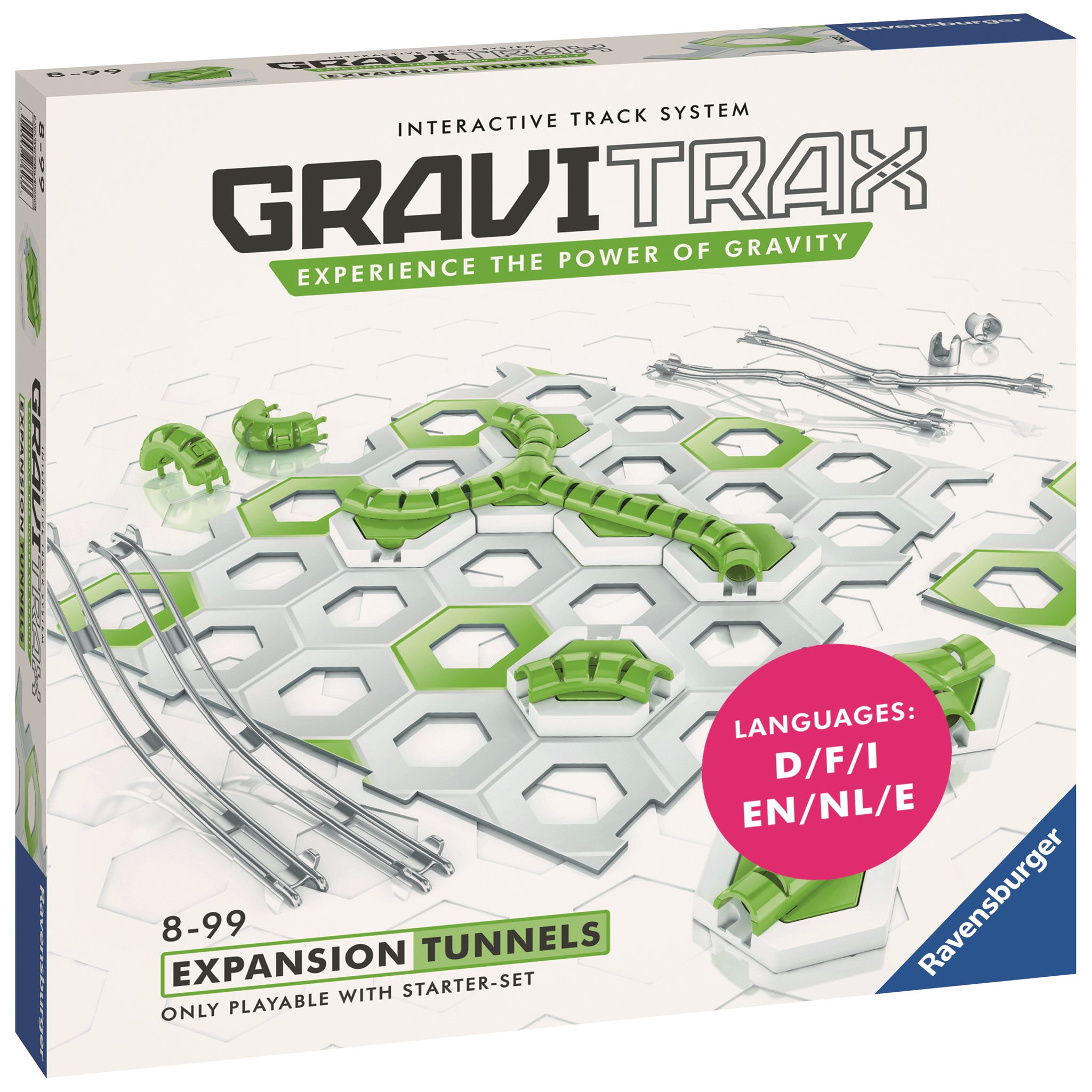 Voir la diapositive 1 : RAVENSBURGER Jeu de construction GraviTrax - Set d'extension Tunnels