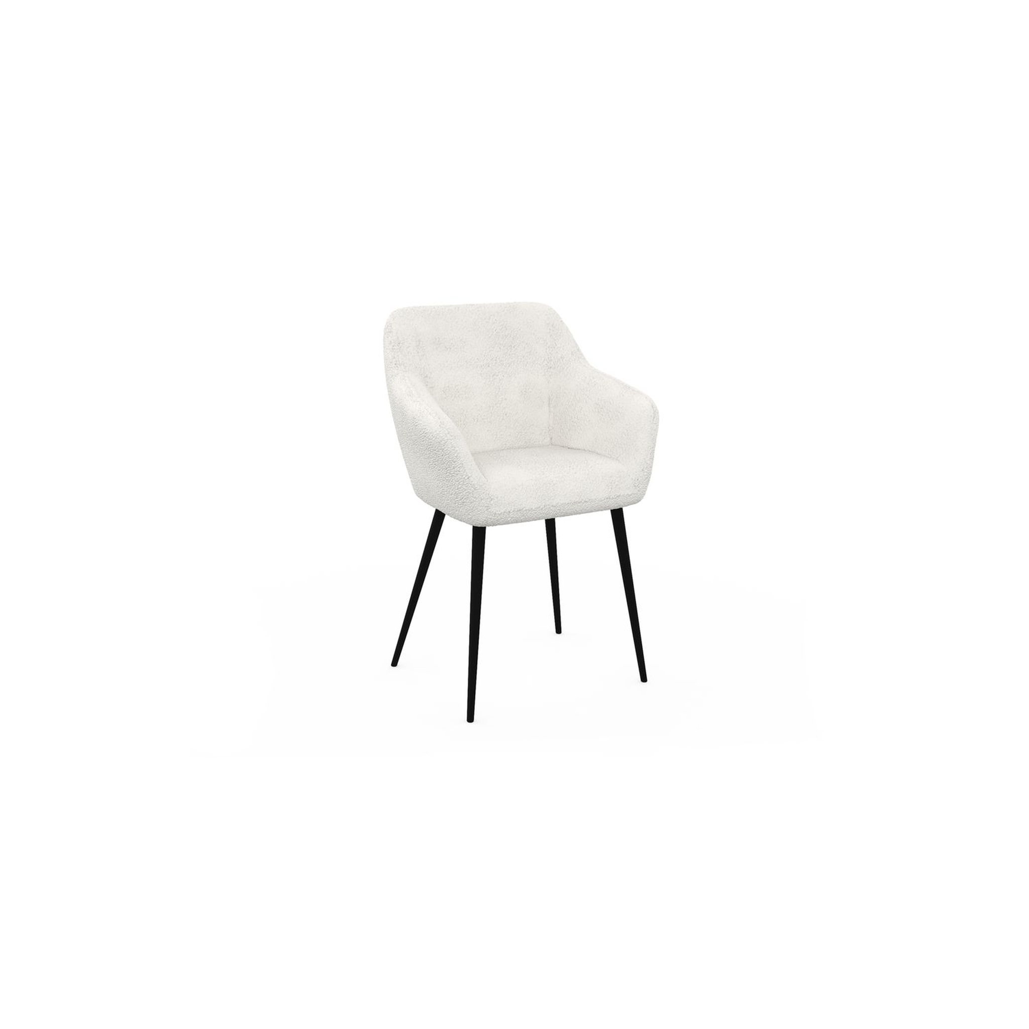 Voir la diapositive 5 : Lot de 2 chaises tissu bouclette JULIE