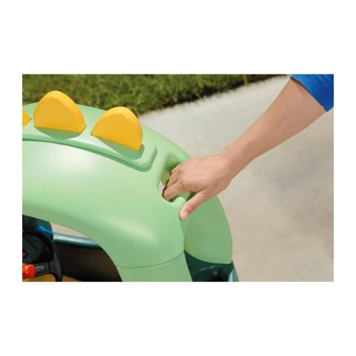 Little Tikes Little Tikes - Cosy Coupe Dino - Voiture pour enfants - Portes fonctionnelles - 4 roues - Plancher a retirer & 1 klaxon - 18 moi