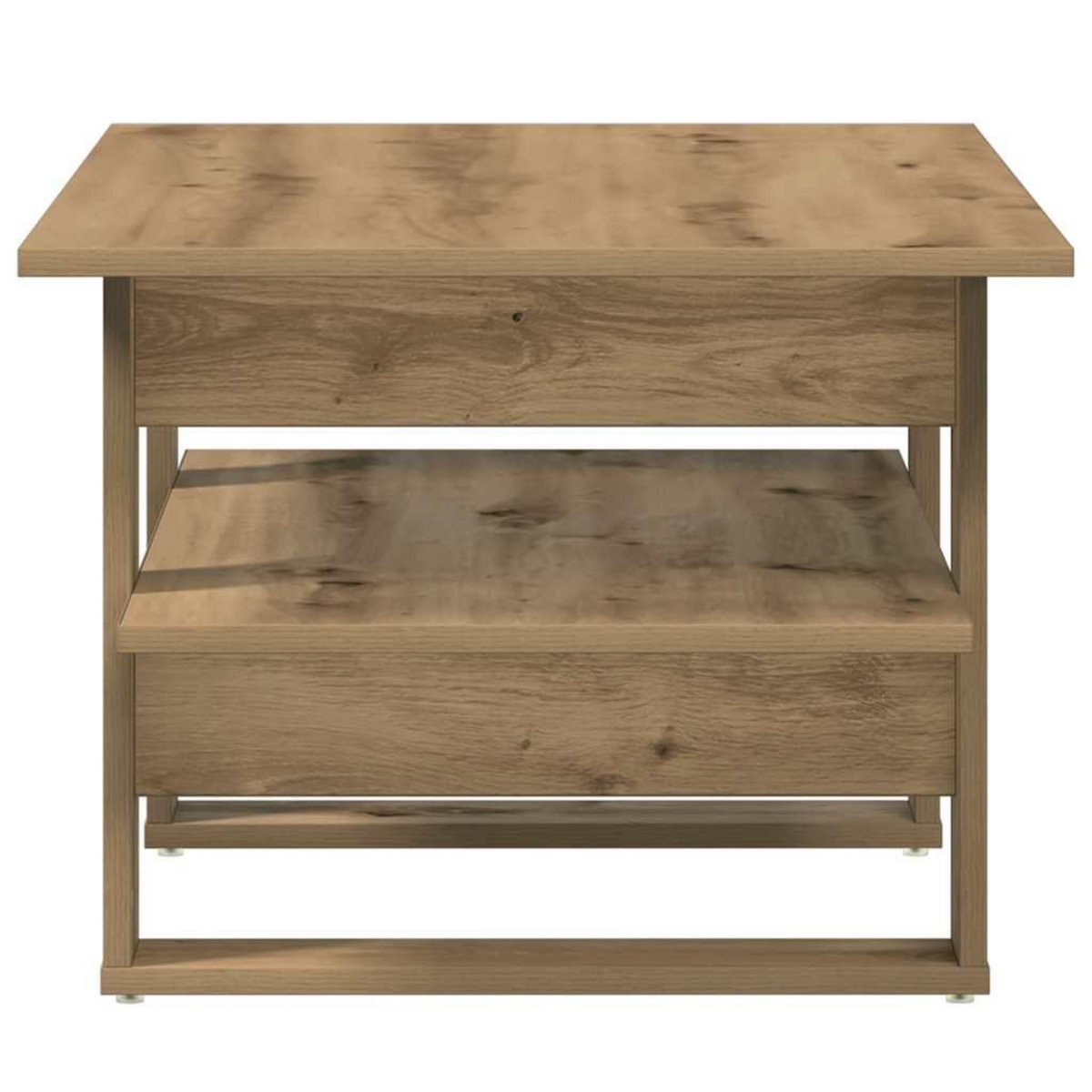 VIDAXL Table basse chene artisanal 102x55x42 cm bois d'ingenierie