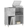 Voir la diapositive 3 : VIDAXL Armoire a disques gris beton 84,5x38x89 cm bois d'ingenierie