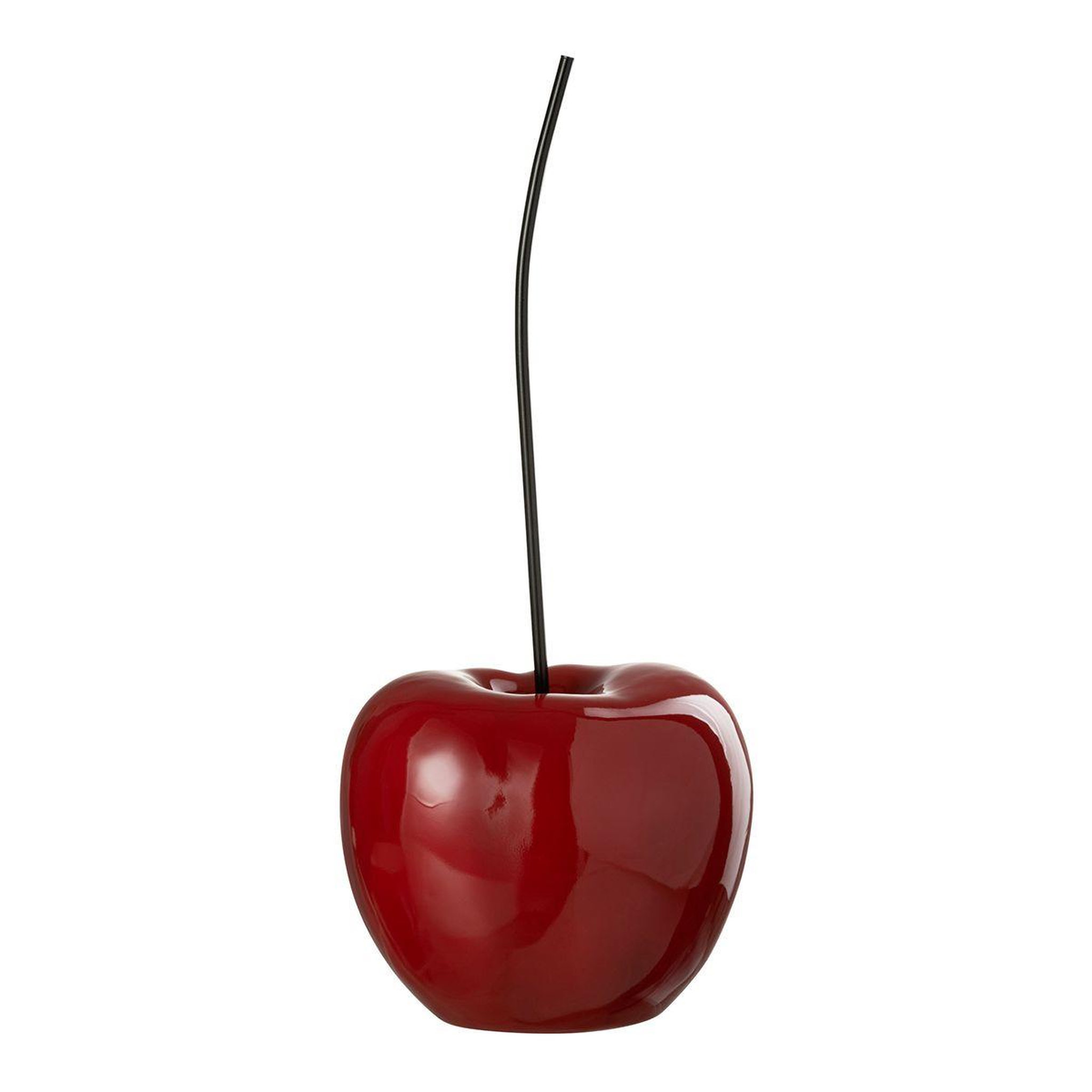 J-LINE Cerise Déco en Résine  Cherry  56cm Rouge