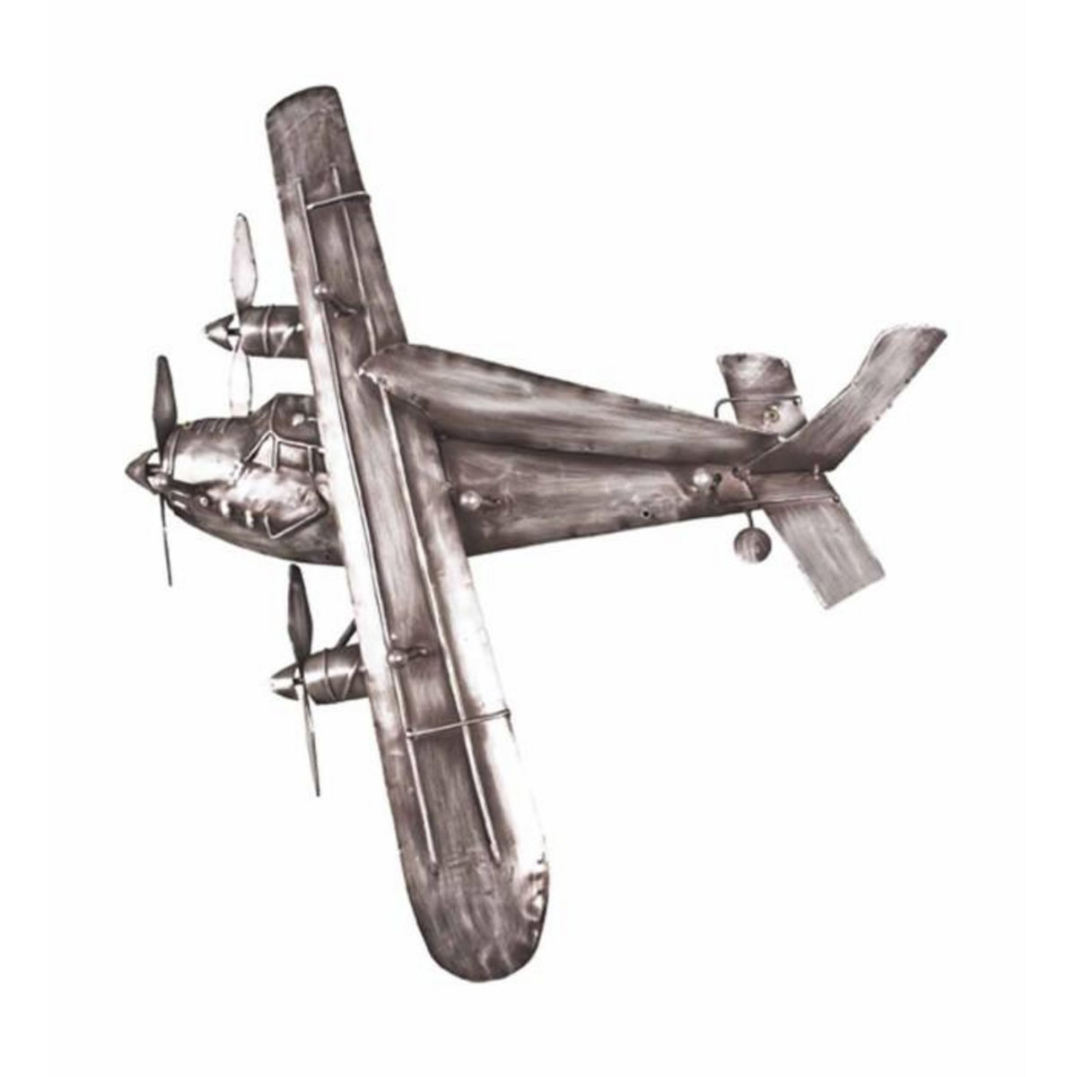 Paris Prix Patère Murale Vintage  Avion  55cm Gris