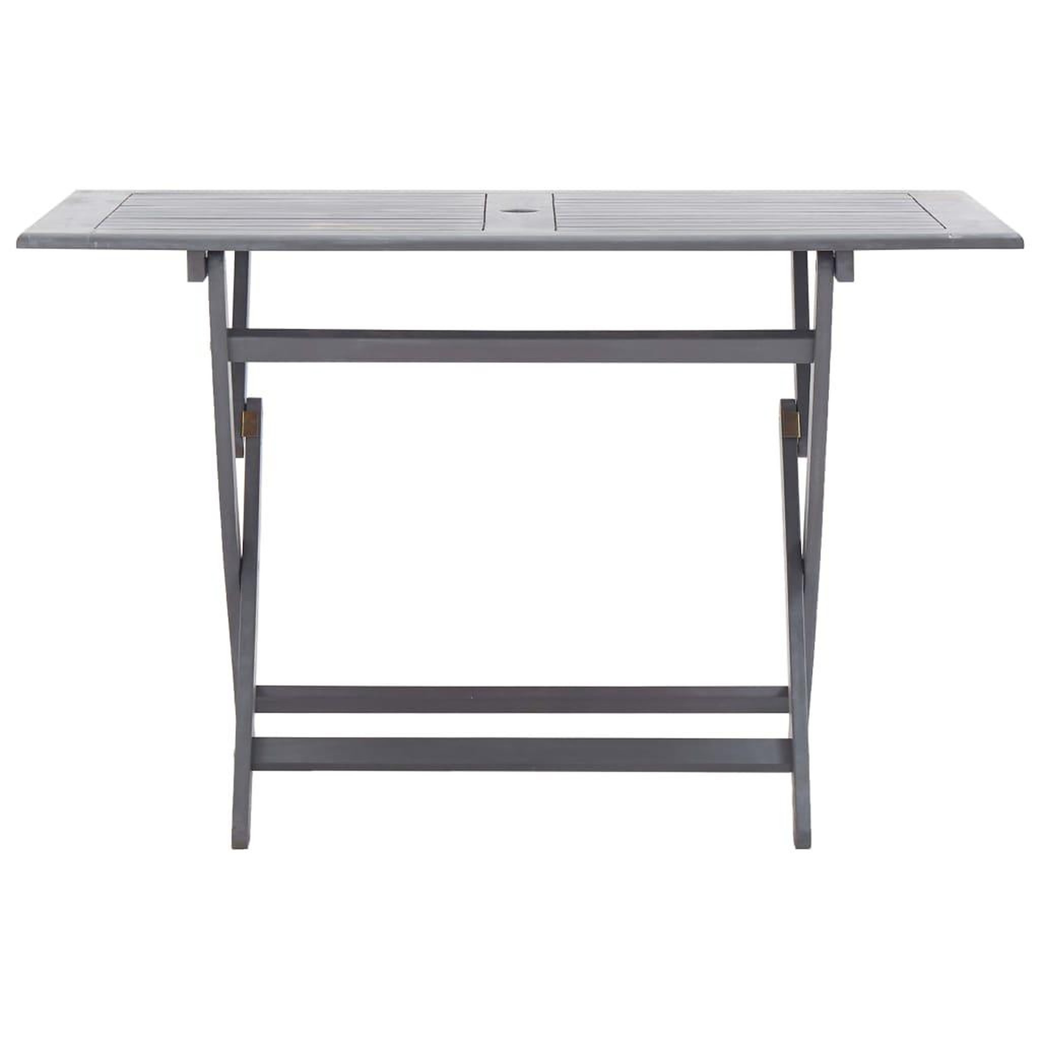 Voir la diapositive 3 : VIDAXL Ensemble a manger de jardin 7 pcs Bois d'acacia massif Gris