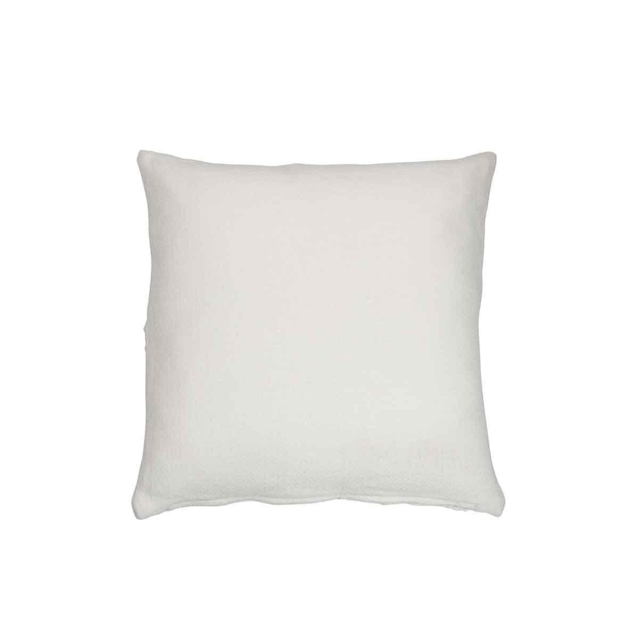 Voir la diapositive 2 : J-LINE Coussin Déco  Feuilles II  43x43cm Blanc