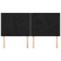Voir la diapositive 3 : VIDAXL Tetes de lit 4 pcs Noir 100x5x78/88 cm Velours