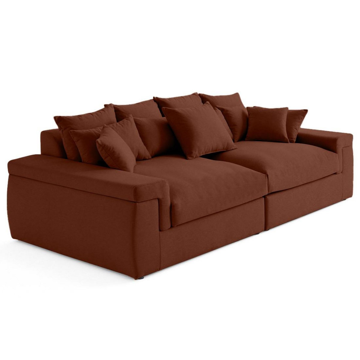 LISA DESIGN Sergio - canapé 4 places - assise profonde - en tissu