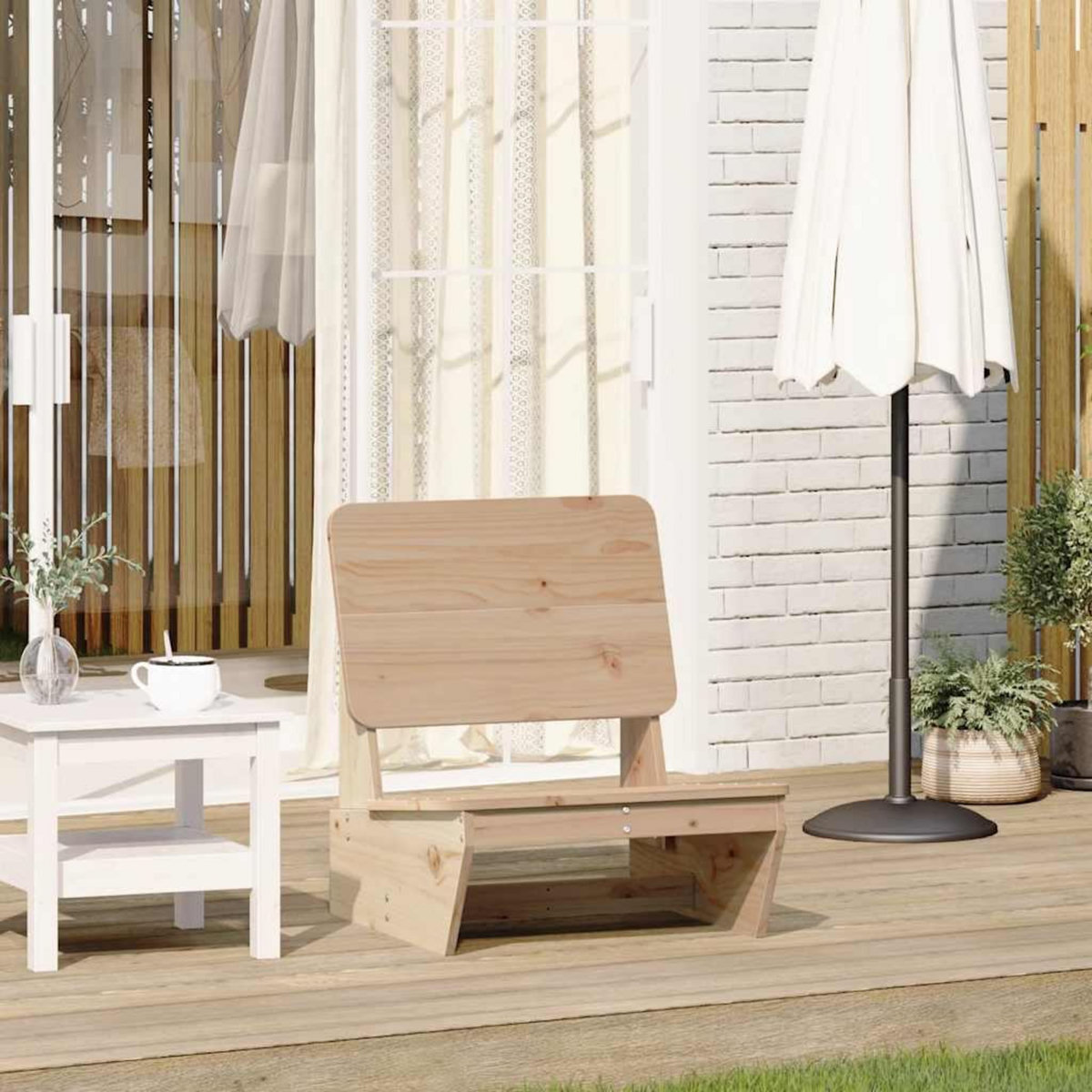 VIDAXL Chaise de jardin 60x64x70,5 cm bois de pin massif