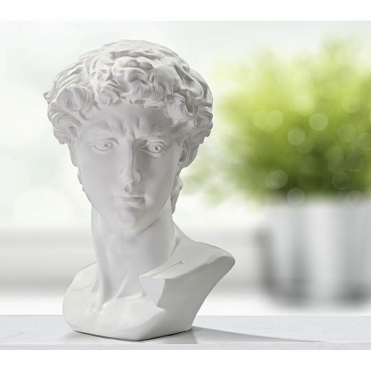 Paris Prix Statue Tête Homme  Irvin  60cm Blanc
