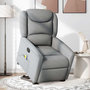 Voir la diapositive 2 : VIDAXL Fauteuil de massage inclinable Gris clair Tissu
