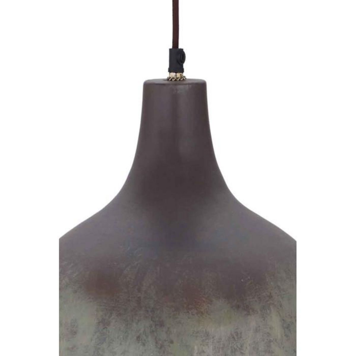 Paris Prix Lampe Suspension Design  Mican  38cm Bronze Foncé