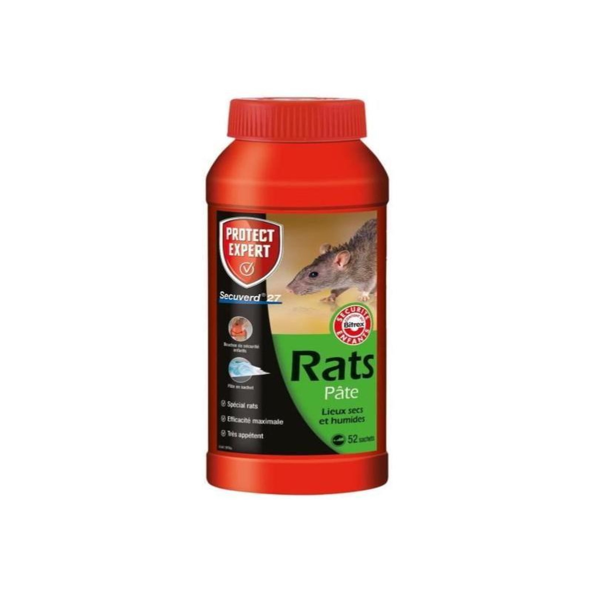 CENTRALE BRICO Protect Expert Racpat520 Rats Campagnols Pates - 240 G Pex