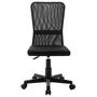 Voir la diapositive 2 : VIDAXL Chaise de bureau Noir 44x52x100 cm Tissu en maille