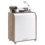 Voir la diapositive 1 : Bureau droit à roulettes L79.2cm BILLY