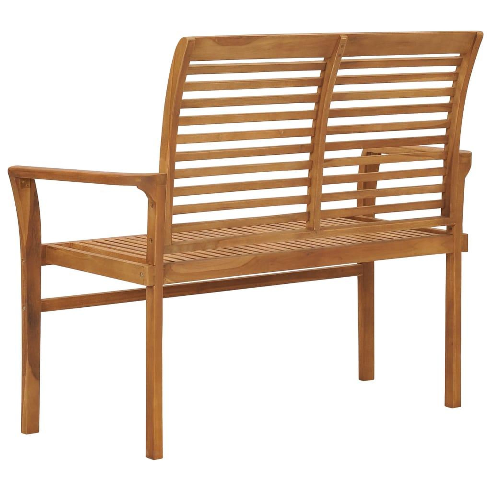 Voir la diapositive 3 : VIDAXL Banc de jardin 112 cm bois de teck solide