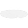 Voir la diapositive 4 : VIDAXL Protecteur de table transparent Ø 80 cm 2 mm PVC