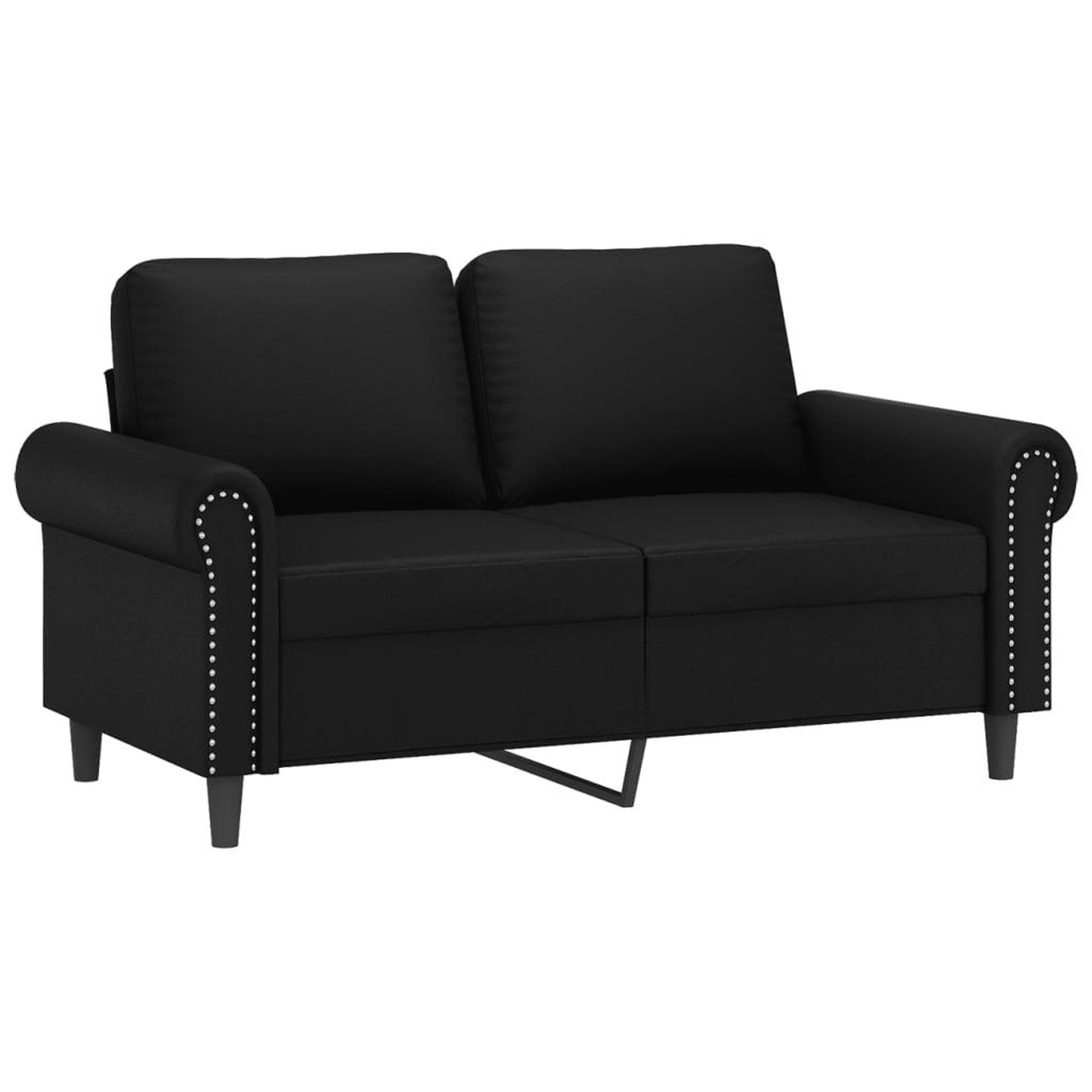 Voir la diapositive 3 : VIDAXL Ensemble de canapes 3 pcs avec coussins Noir Similicuir