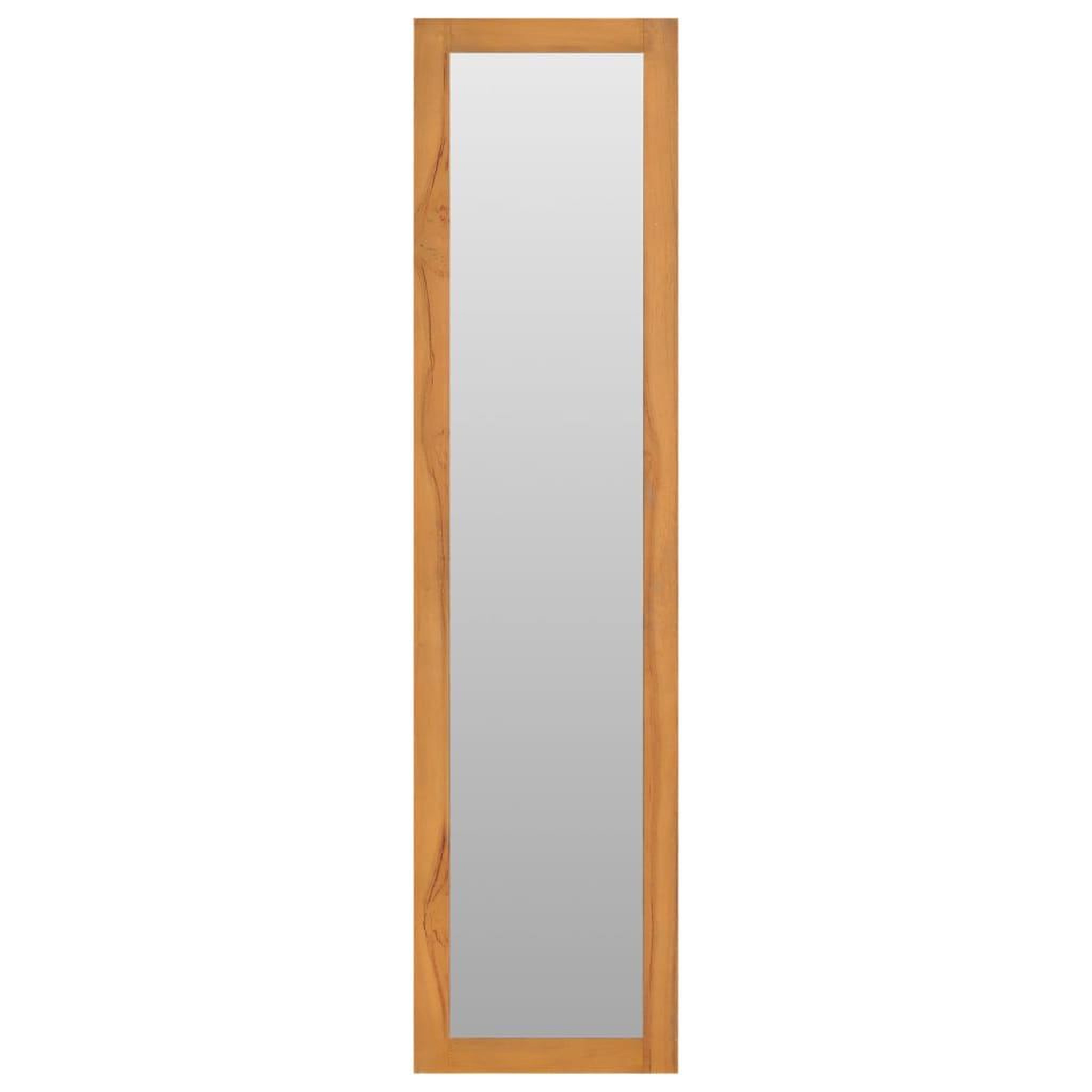 Voir la diapositive 2 : VIDAXL Miroir mural avec etageres 30x30x120 cm Bois de teck massif