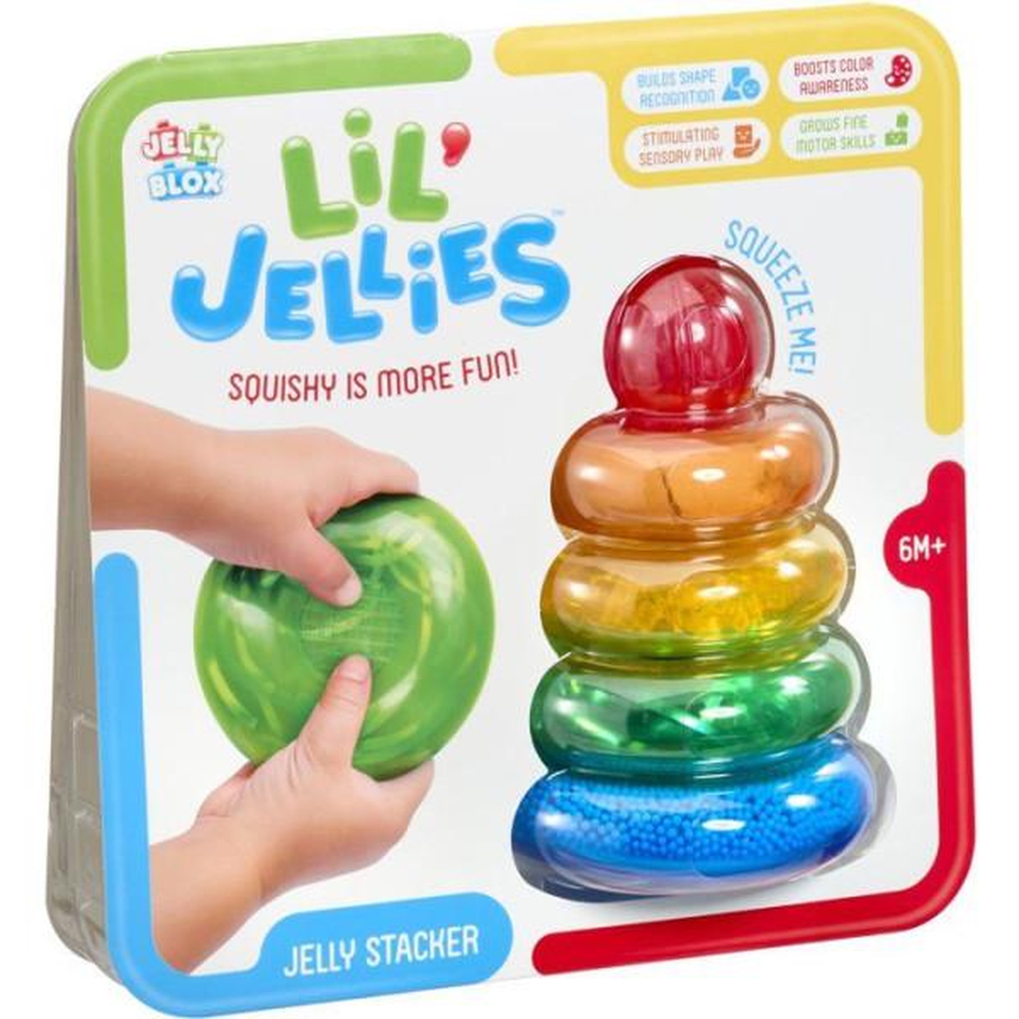 Voir la diapositive 3 : GOLIATH Lil' Jellies Jelly Stacker - blocs sensoriels - GOLIATH - 4 pieces - des 6 mois