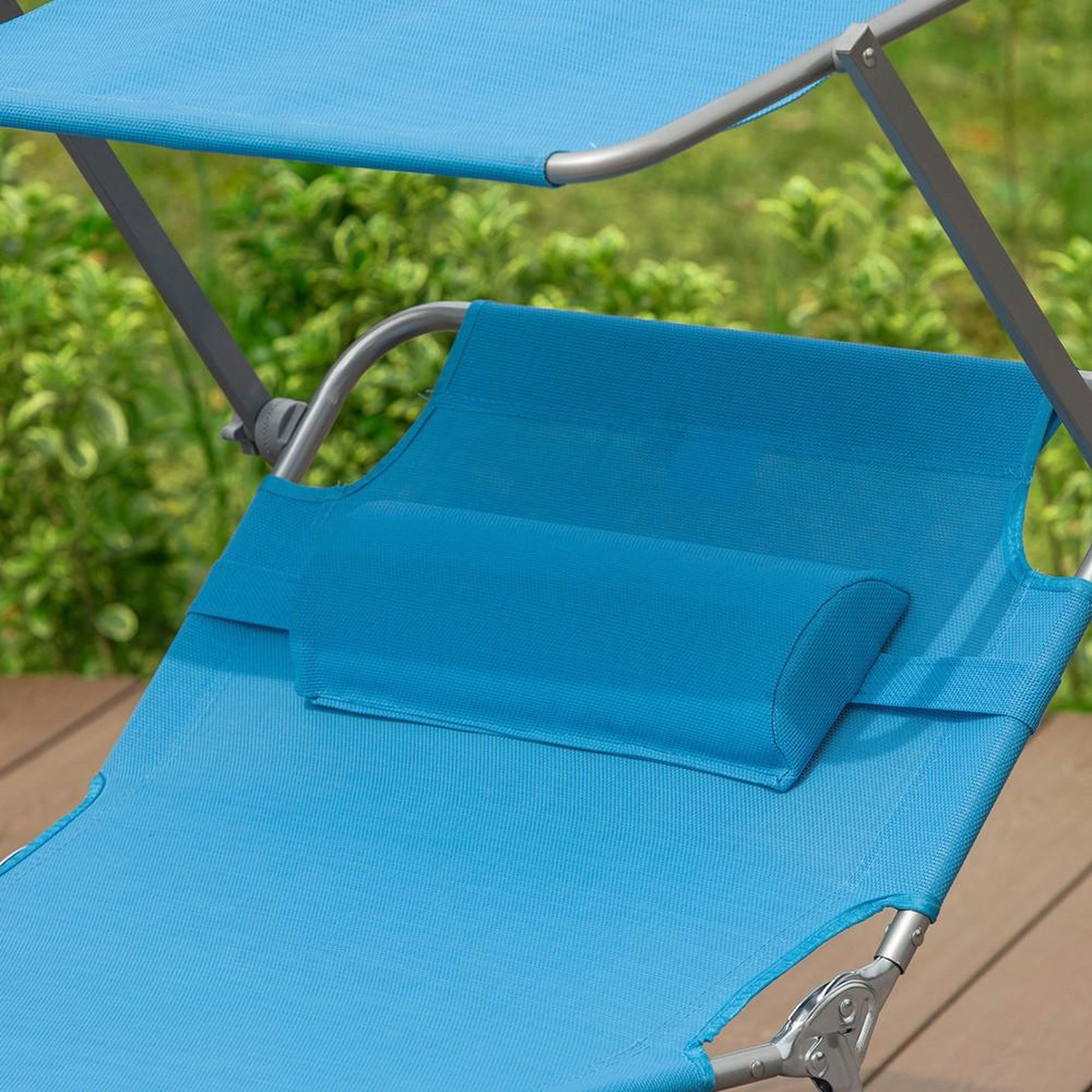 Voir la diapositive 5 : SOBUY SoBuy - Chaise Longue Réglable Pare-Soleil - Fonctionnel - OGS48