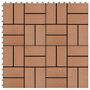 Voir la diapositive 1 : VIDAXL Carreau de terrasse 11 pcs WPC 30 x 30 cm 1 m^2 Marron