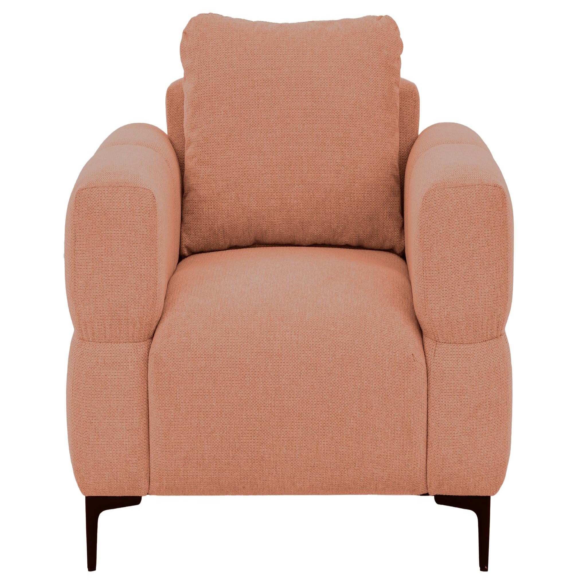Voir la diapositive 1 : CASANOVA PARIS Elton - fauteuil en tissu lisse