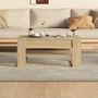 Voir la diapositive 5 : VIDAXL Table basse chene sonoma 102x55x45 cm bois d'ingenierie