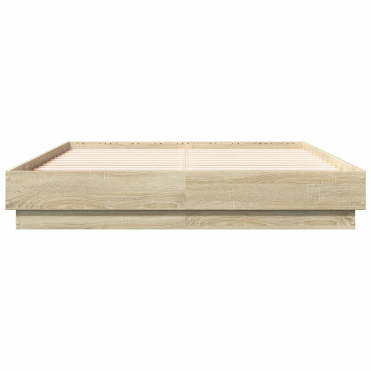 VIDAXL Cadre de lit sans matelas chene sonoma 140x190 cm