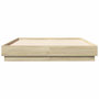 Voir la diapositive 4 : VIDAXL Cadre de lit sans matelas chene sonoma 140x190 cm