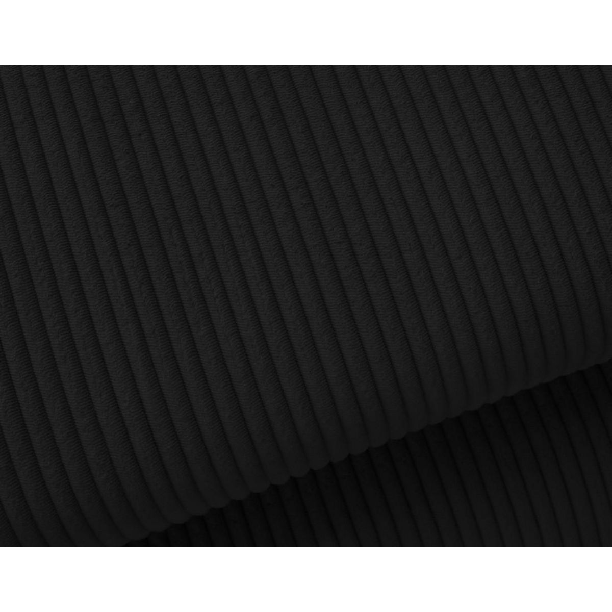 BEST MOBILIER Lisbona - canapé d'angle droit 5 places convertible avec têtières en velours côtelé