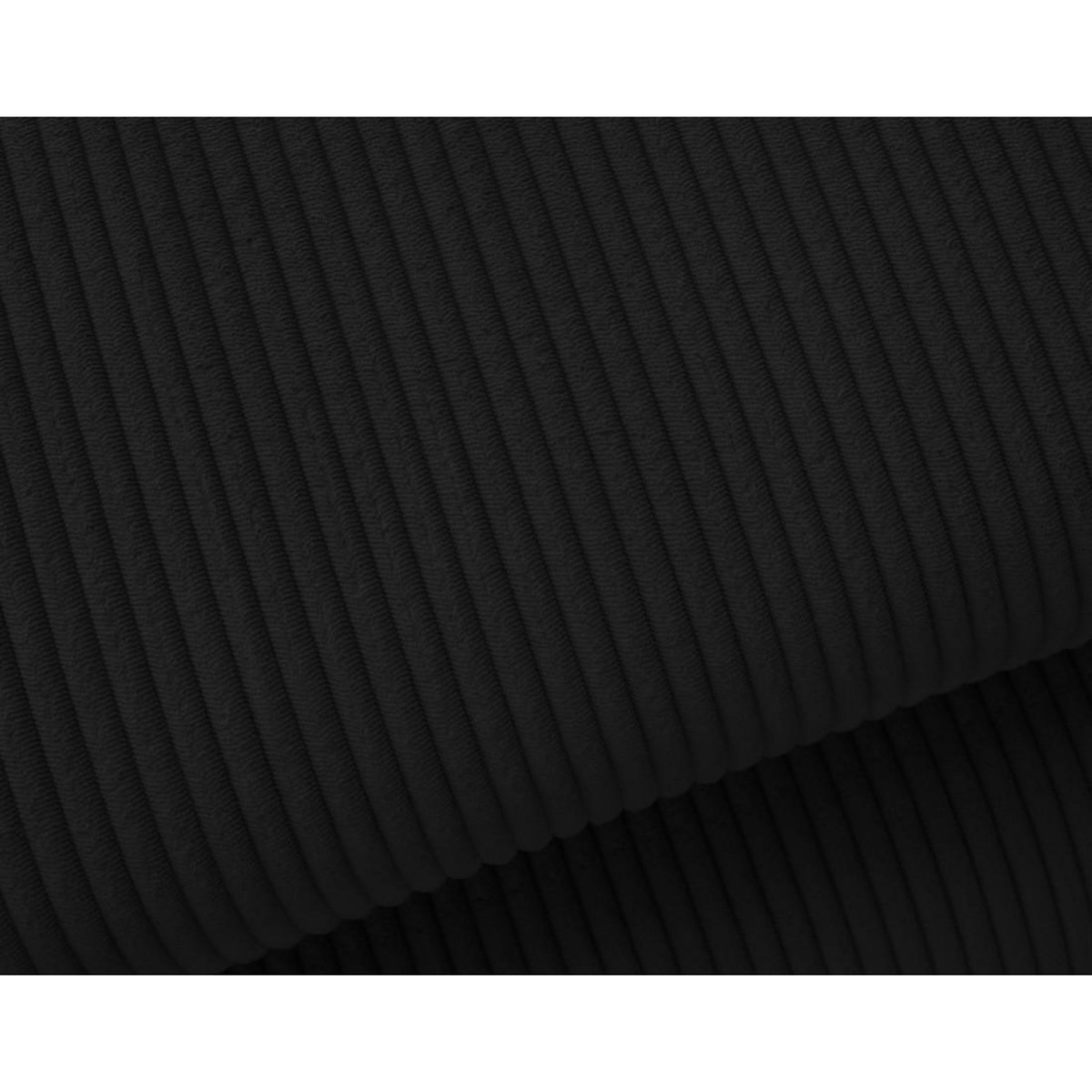 BEST MOBILIER Lisbona - canapé d'angle droit 5 places convertible avec têtières en velours côtelé