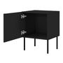 Voir la diapositive 3 : BEST MOBILIER Lavaggi - table de chevet - noir - 45 cm